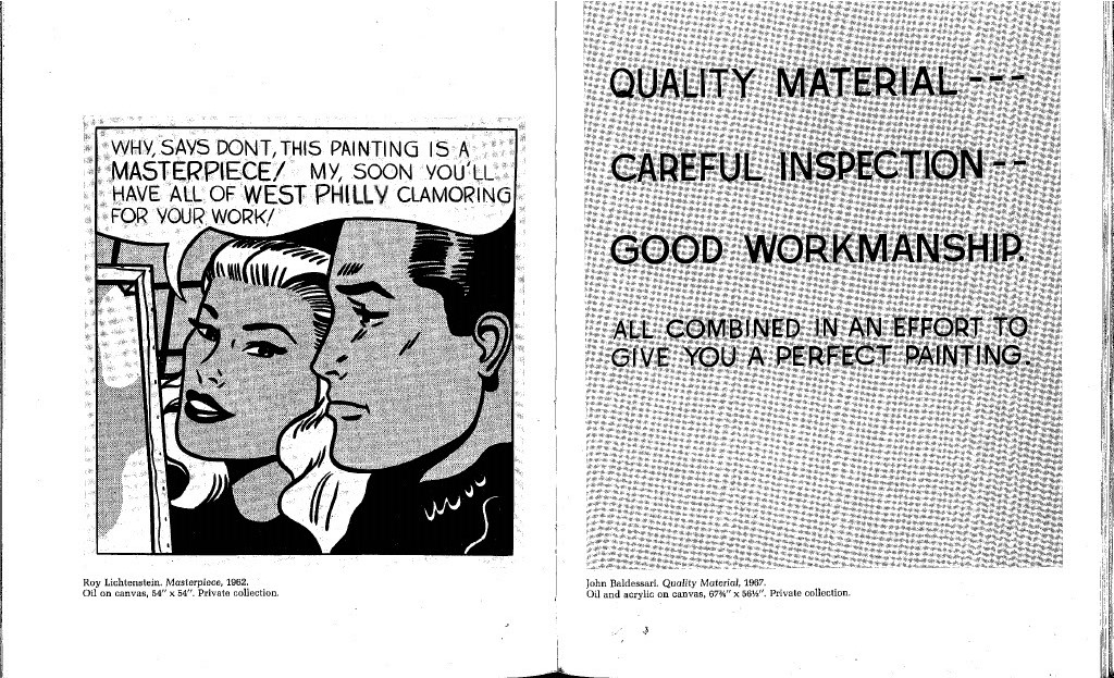 Roy Lichtenstein saysdont artwork